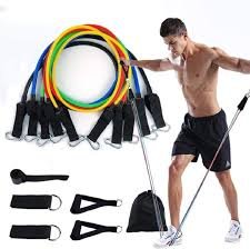 Adjustable Resistance Fitness Stretch Band Set